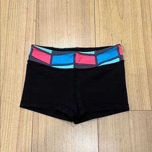 Ivivva Active Shorts with Color-Block Waistband - reversible